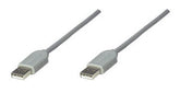 Cable USB A a A - gris, 1.8 m. onecta un hub o dispositivo USB a un hub USB o a una computadora compatible USB - 317887